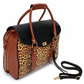 Badgley Mischka Leopard Print Travel Tote Weekender Bag